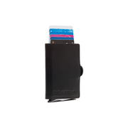 Lagos Full-Grain Leather Card Holder نسائي in Classic 100% Full-Grain Leather - Full Exterior Front Profile View | Buy Online
