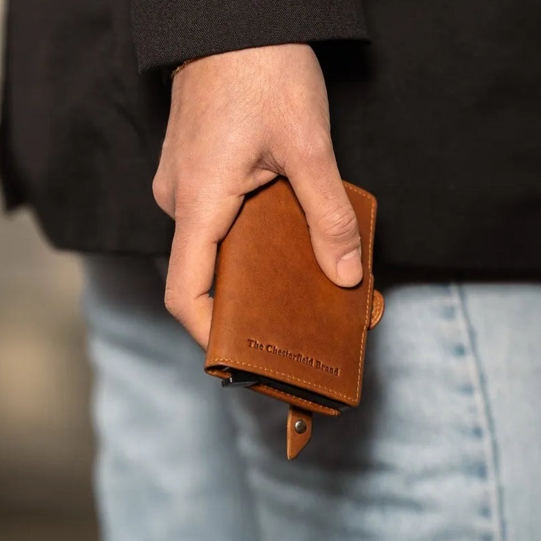 Lagos Full-Grain Leather Card Holder نسائي – alternate product view 2