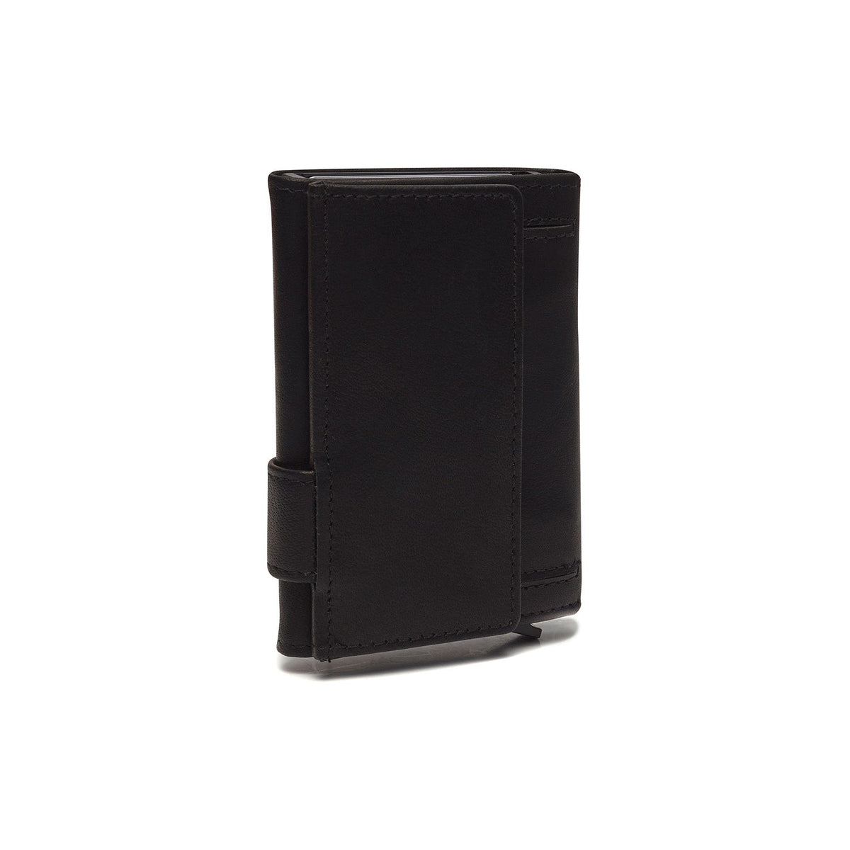 Solid Antique Brass Hardware &amp; Heavy-Duty Dual Zipper Detail on Mannheim Full-Grain Leather Card Holder نسائي