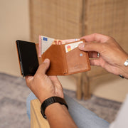 Palma Full-Grain Leather Card Holder نسائي – alternate product view 3