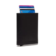 Paris Full-Grain Leather Card Holder نسائي in Classic 100% Full-Grain Leather - Full Exterior Front Profile View | Buy Online