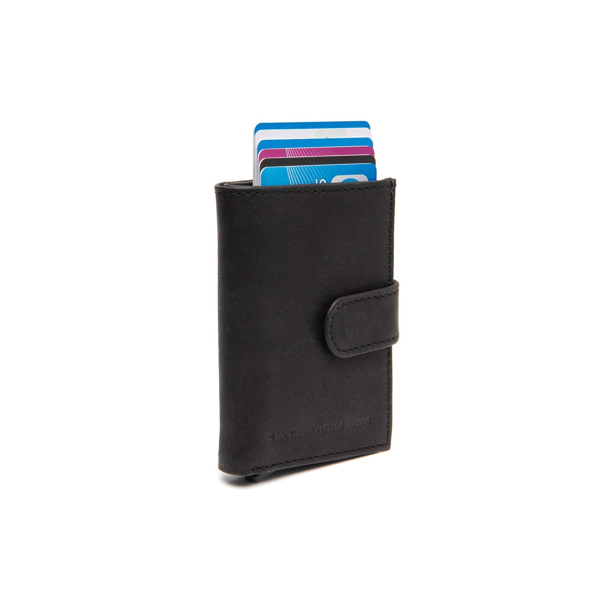 Torola Full-Grain Leather Card Holder نسائي in Classic 100% Full-Grain Leather - Full Exterior Front Profile View | Buy Online