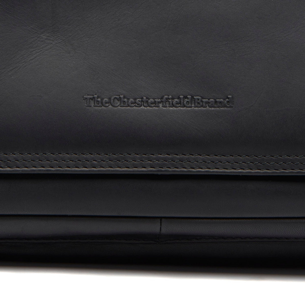 Classic 100% Full-Grain leather Bag - Rear Perspective Showing Reinforced Leather Straps & Stitching
