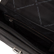 
Solid Antique Brass Hardware & Heavy-Duty Dual Zipper Detail on Lucca حقيبة كروس جلدية
