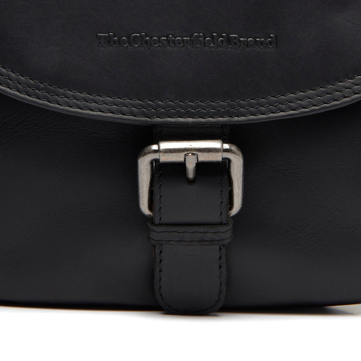 
Classic 100% Full-Grain leather Bag - عرض خلفي يوضح أحزمة الجلد المقواة والخياطة المتقنة