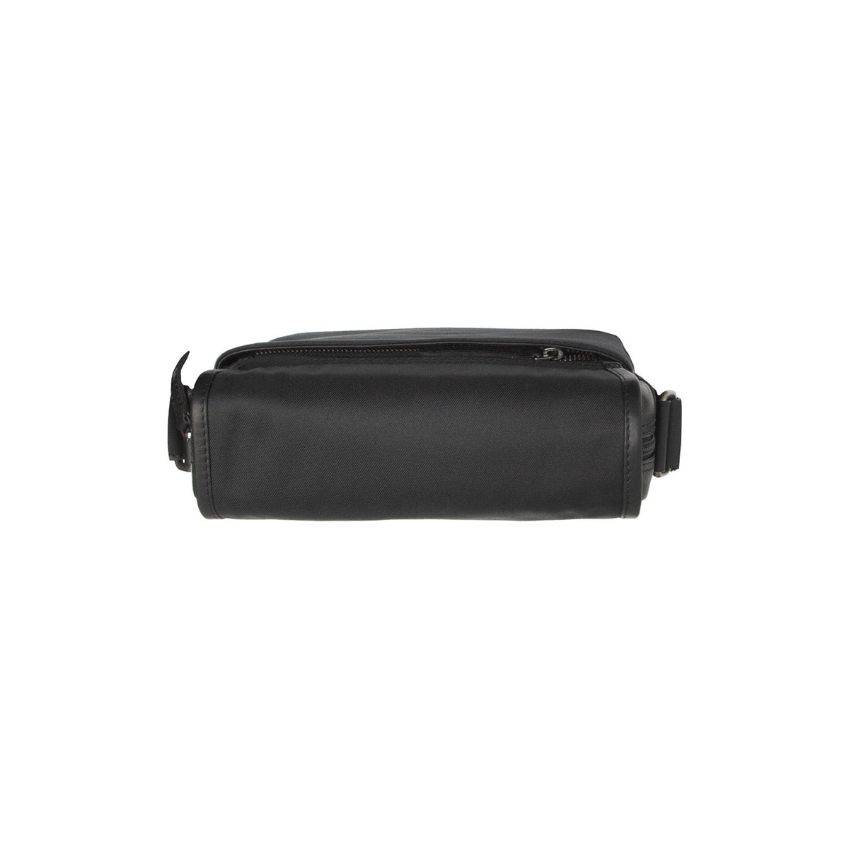 Mikeli Full-Grain Leather Crossbody Bag نسائي - Structured Side Profile Showing Gusset Depth &amp; Expansion Capacity