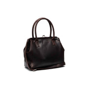 Tailored Rib Cuffs &amp; Hem Craftsmanship Construction Detail on Dorin جلد طبيعي فل جرين Handbag