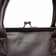Dorin جلد طبيعي فل جرين Handbag – alternate product view 3