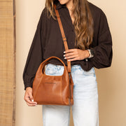 Lunera Full-Grain Leather Handbag نسائي – alternate product view 3