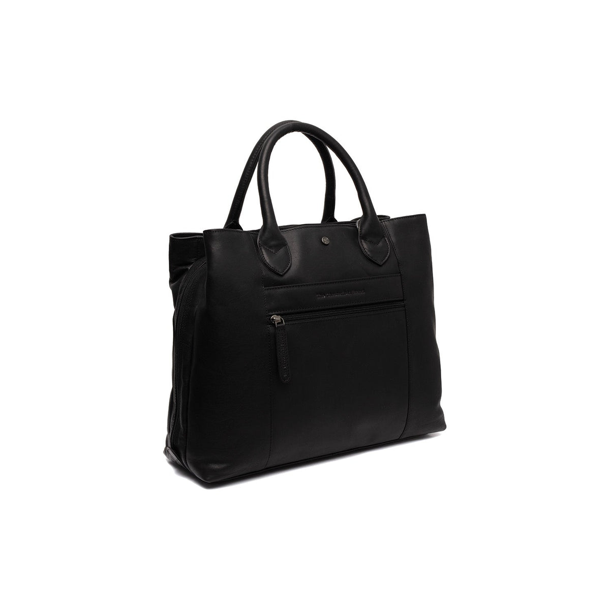 Tailored Rib Cuffs &amp; Hem Craftsmanship Construction Detail on Passau Full-Grain Leather Handbag نسائي