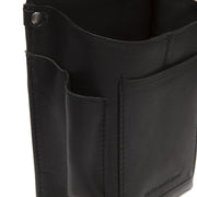 
Solid Antique Brass Hardware & Heavy-Duty Dual Zipper Detail on Taiwan جلد طبيعي فل جرين Waiter محفظة جلدية فاخرة Holster