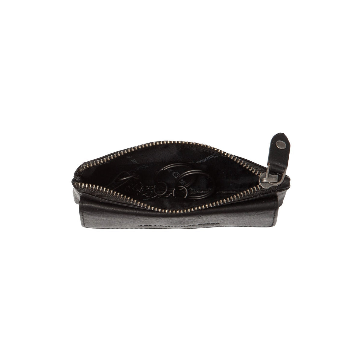 Violette Full-Grain Leather Key Case نسائي - Lateral Side Profile View Showing Sleeve Cut &amp; Athletic Taper Fit