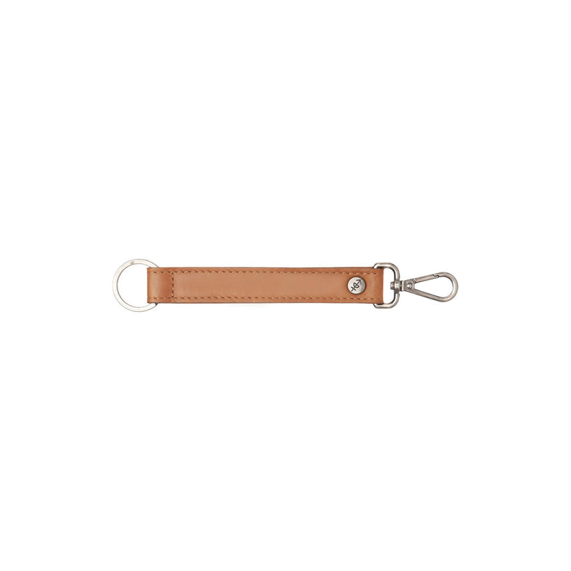 Leather Key Ring كونياك نسائي