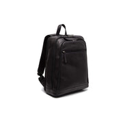 Detroit Full-Grain Leather Laptop Backpack نسائي in Classic 100% Full-Grain Leather - Full Exterior Front Profile View | Buy Online
