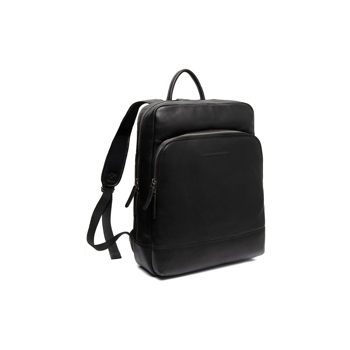 Nicola Full-Grain Leather Laptop Backpack نسائي in Classic 100% Full-Grain Leather - Full Exterior Front Profile View | Buy Online
