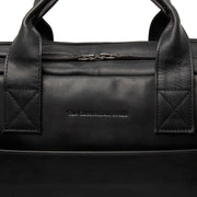 
Solid Antique Brass Hardware & Heavy-Duty Dual Zipper Detail on Frazer حقيبة لابتوب جلدية
