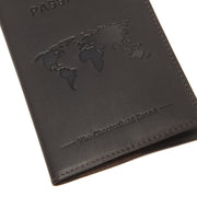 Tailored Rib Cuffs &amp; Hem Craftsmanship Construction Detail on Leather Passport Case نسائي