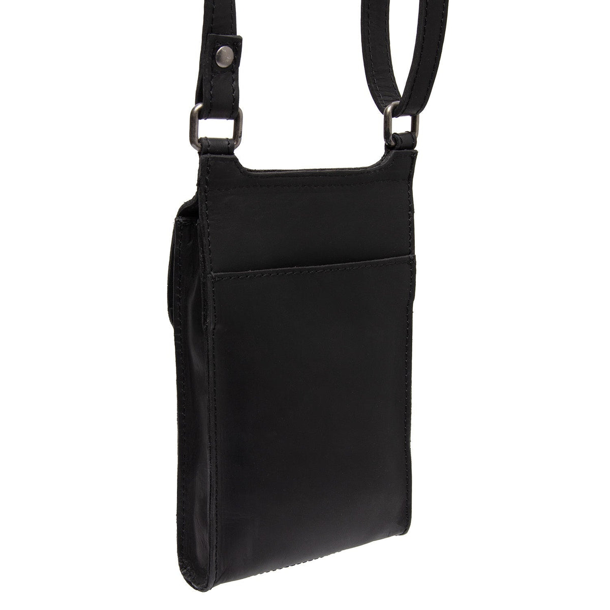 
Tailored Rib Cuffs & Hem Craftsmanship Construction Detail on Nebra جلد طبيعي فل جرين Phone Bag
