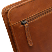Cognac Leather Portfolio Moreton نسائي, detail view 4
