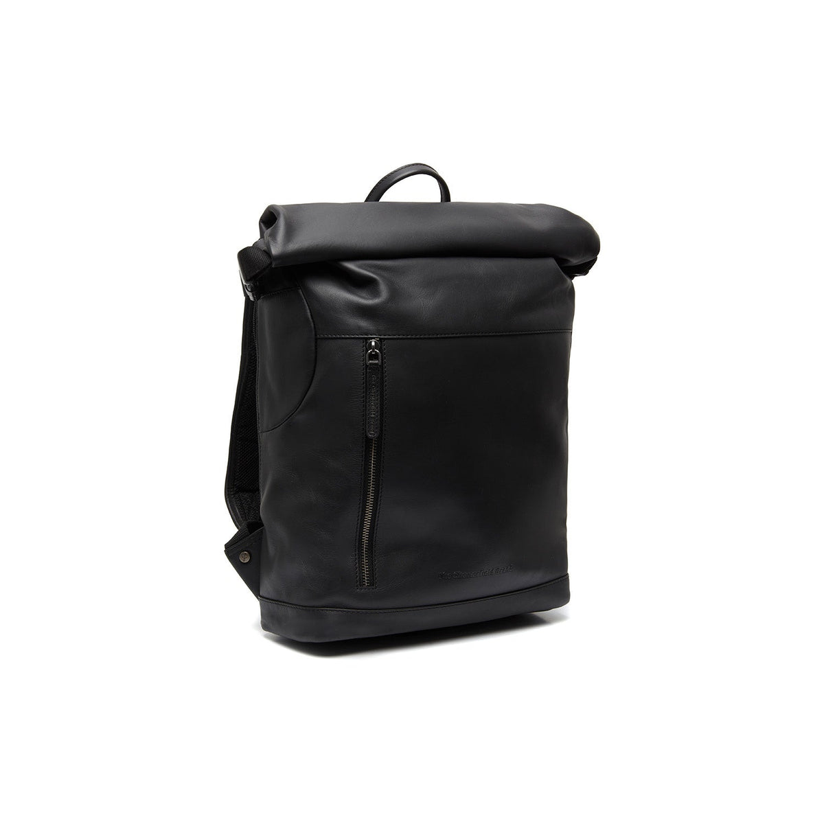 Mazara Full-Grain Leather Roll-top Backpack نسائي in Classic 100% Full-Grain Leather - Full Exterior Front Profile View | Buy Online