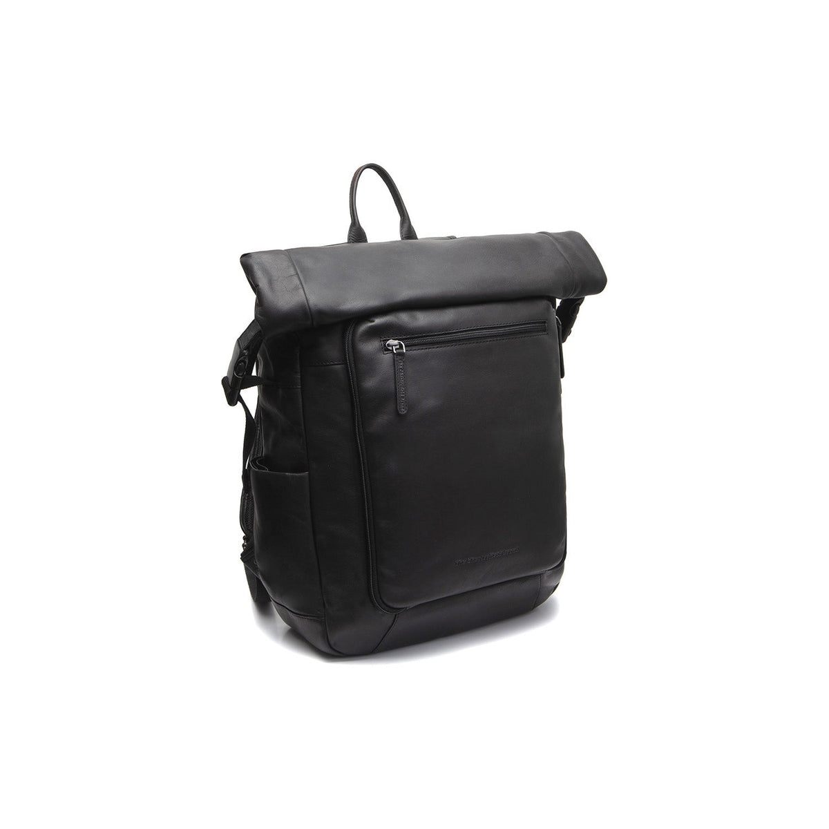 Remo Full-Grain Leather Roll-top Backpack نسائي in Classic 100% Full-Grain Leather - Full Exterior Front Profile View | Buy Online