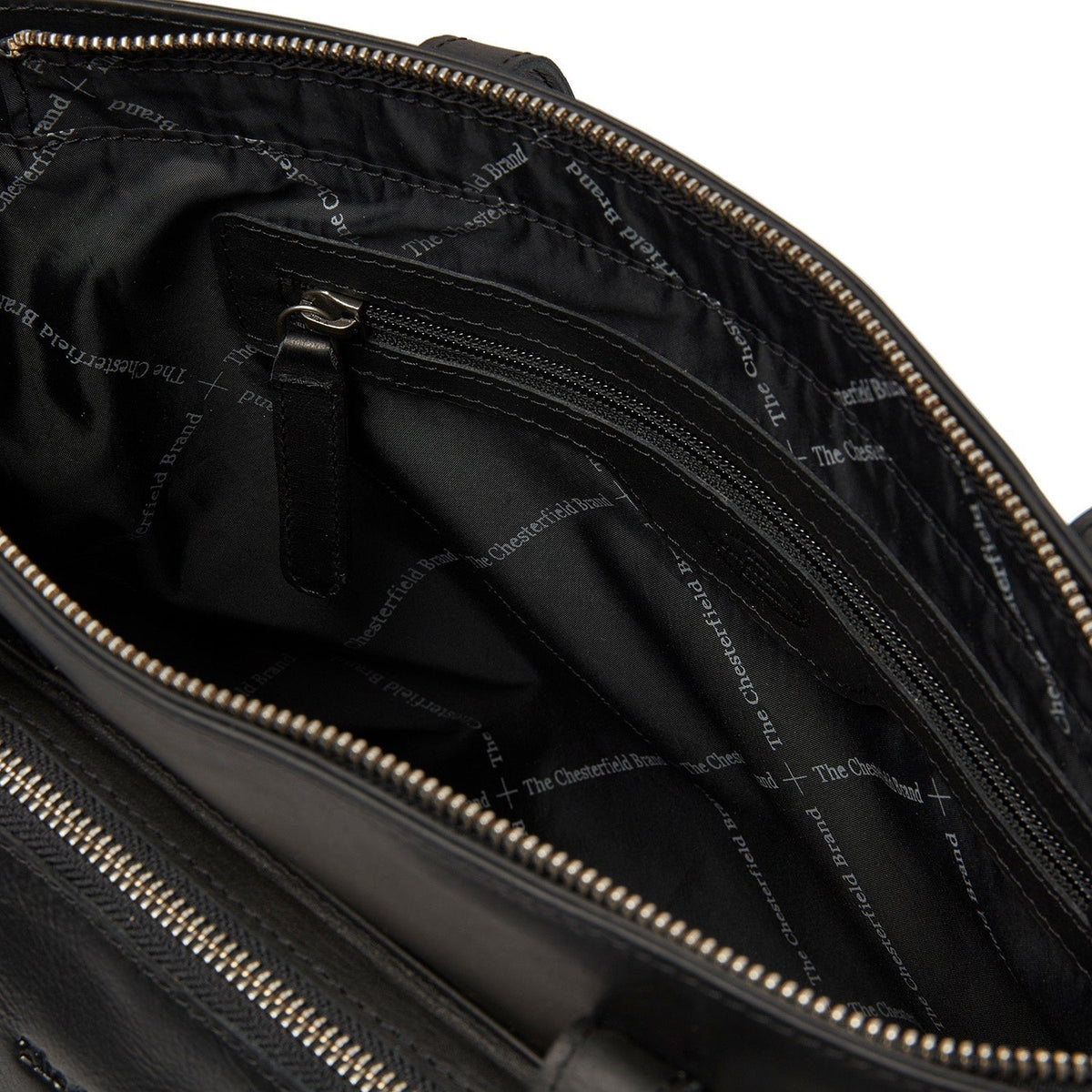 
Classic 100% Full-Grain leather Bag - عرض خلفي يوضح أحزمة الجلد المقواة والخياطة المتقنة