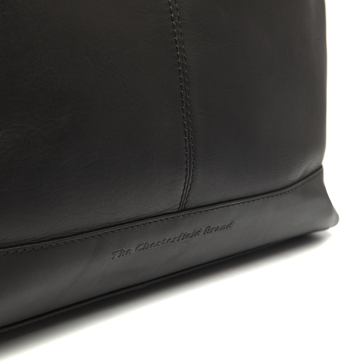 Amelia Full-Grain Leather Shoulder Bag نسائي - Structured Side Profile Showing Gusset Depth &amp; Expansion Capacity
