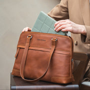 Branson Full-Grain Leather Shoulder Bag نسائي – alternate product view 2