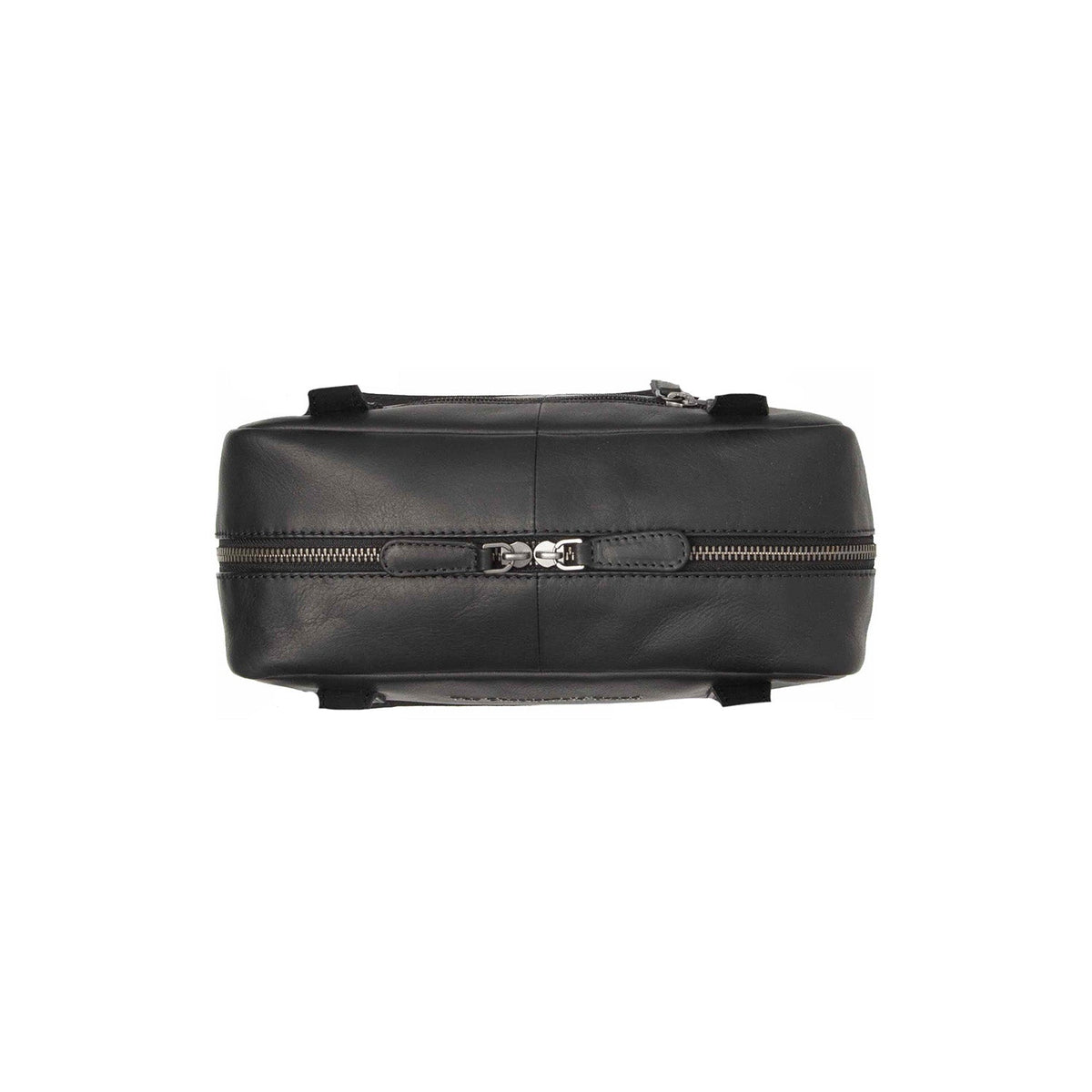 
Solid Antique Brass Hardware & Heavy-Duty Dual Zipper Detail on Fenno حقيبة كتف جلدية