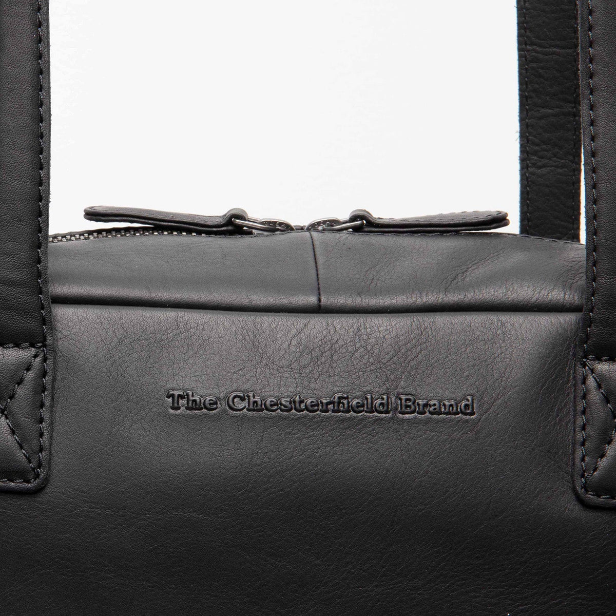 
Classic 100% Full-Grain leather Bag - عرض خلفي يوضح أحزمة الجلد المقواة والخياطة المتقنة