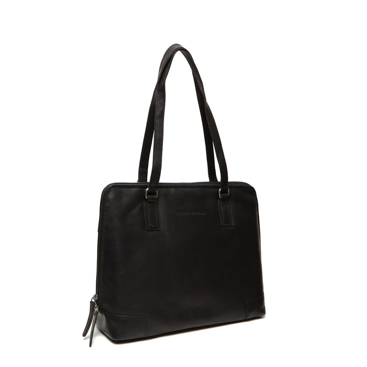 Flint Full-Grain Leather Shoulder Bag نسائي in Classic 100% Full-Grain Leather - Full Exterior Front Profile View | Buy Online