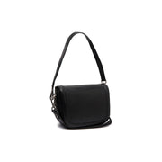 Lizzola Full-Grain Leather Shoulder Bag نسائي in Classic 100% Full-Grain Leather - Full Exterior Front Profile View | Buy Online