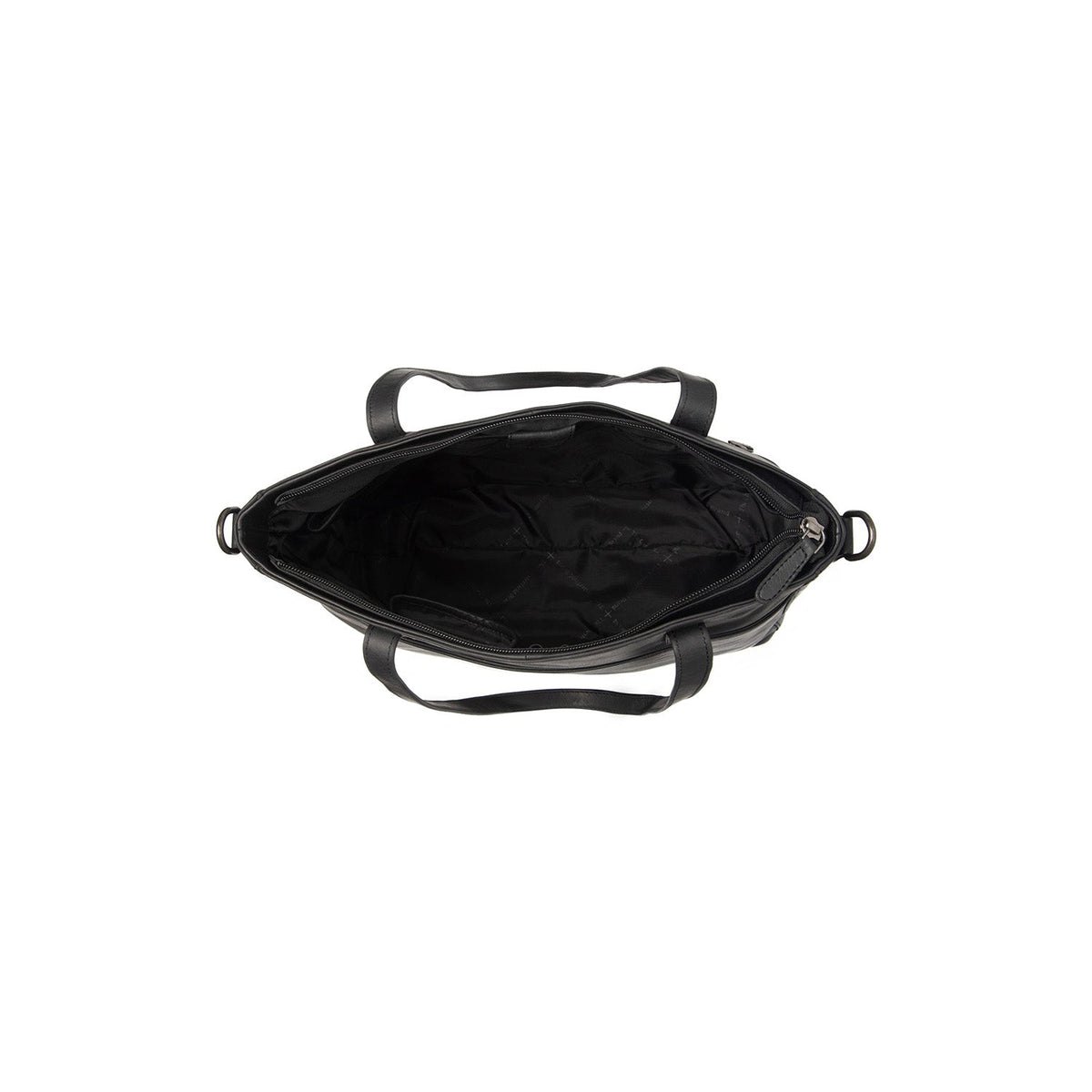 Interior View Showing Dedicated Padded Laptop Sleeve &amp; Multi-Compartment Organization