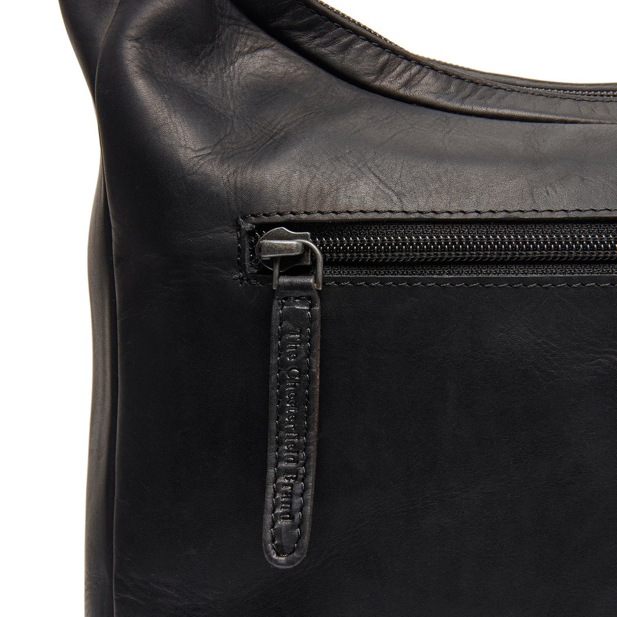 Olvia Full-Grain Leather Shoulder Bag نسائي - Structured Side Profile Showing Gusset Depth &amp; Expansion Capacity