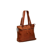 Rome Full-Grain Leather Shoulder Bag نسائي in Classic 100% Full-Grain Leather - Full Exterior Front Profile View | Buy Online