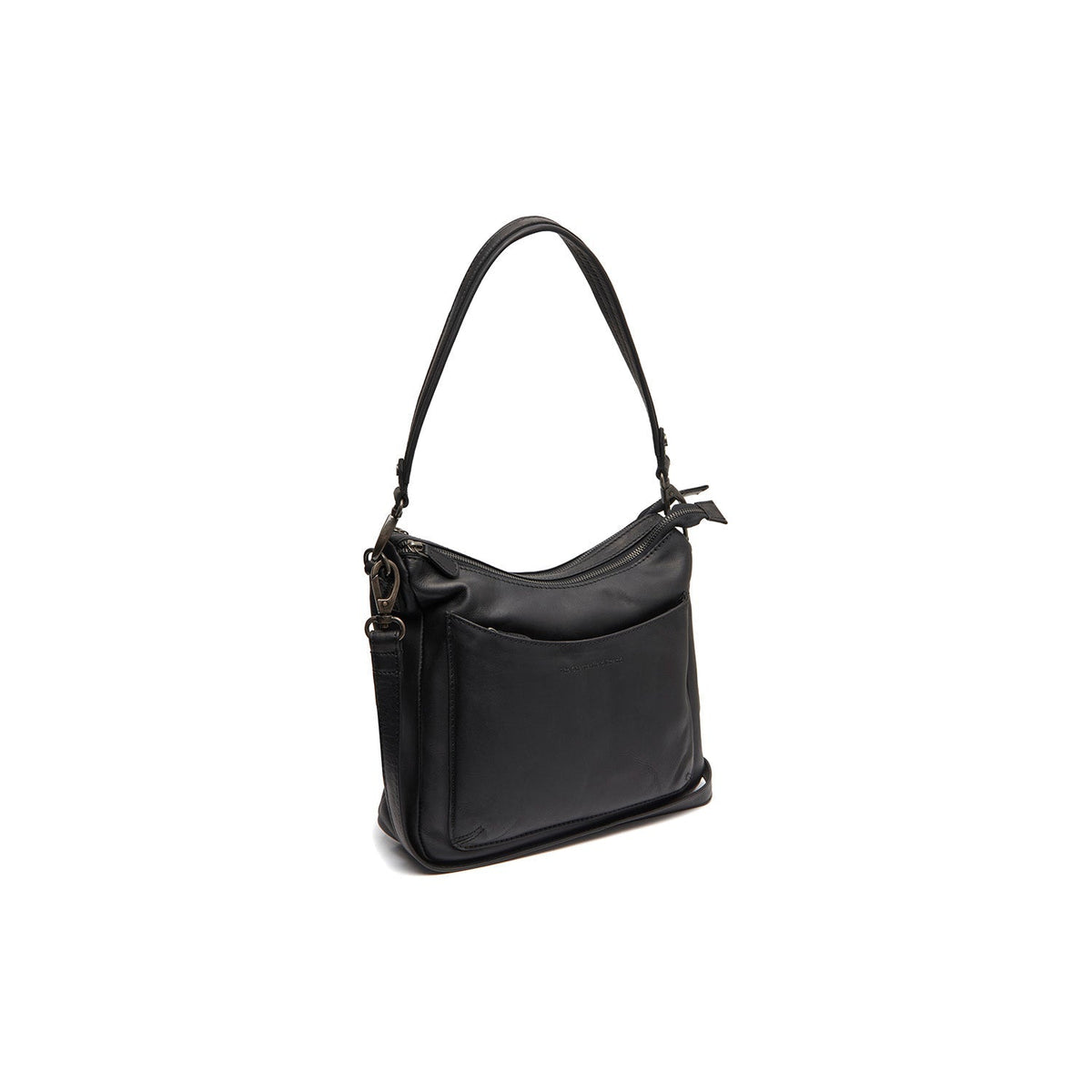 Tivra Full-Grain Leather Shoulder Bag نسائي in Classic 100% Full-Grain Leather - Full Exterior Front Profile View | Buy Online