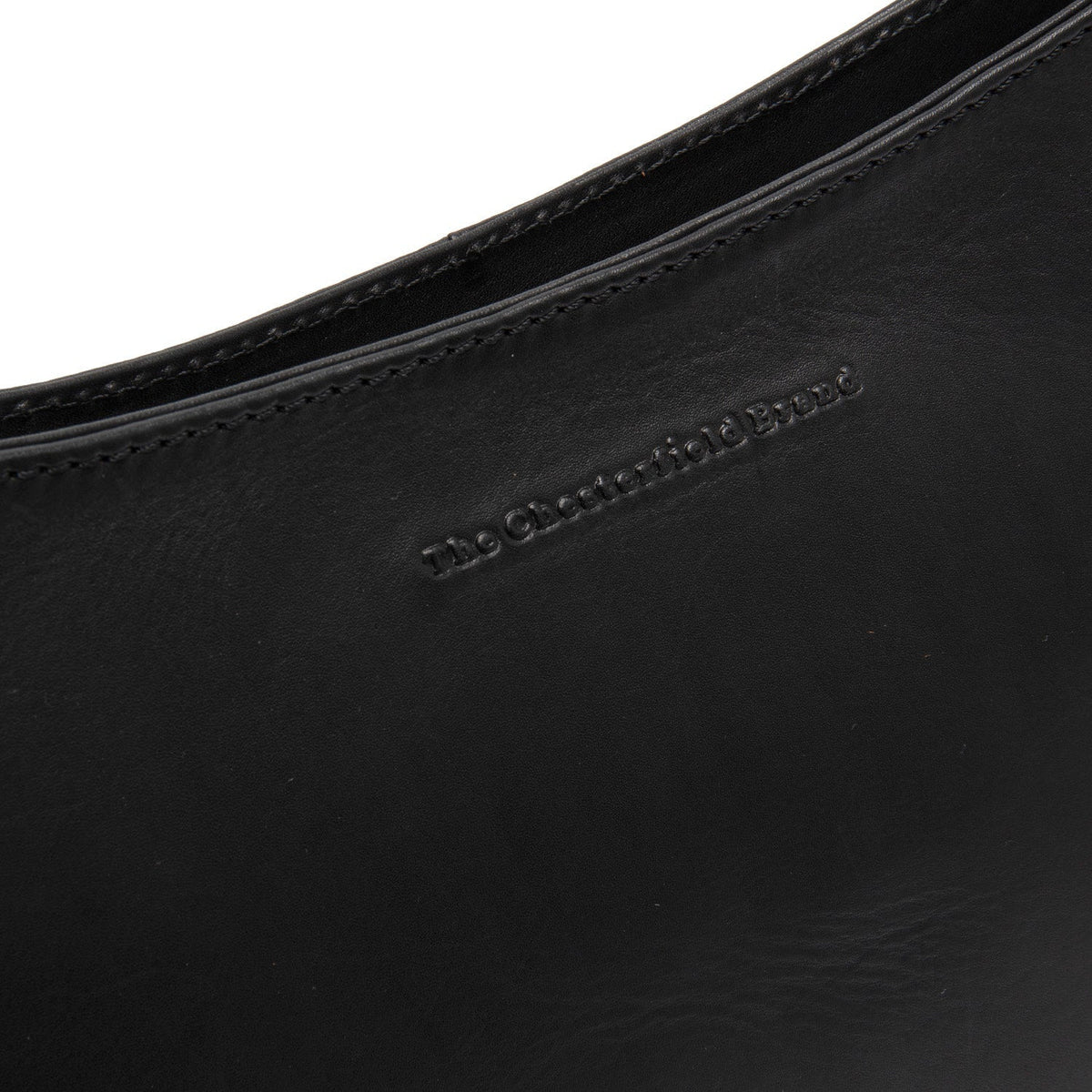 Solid Antique Brass Hardware &amp; Heavy-Duty Dual Zipper Detail on Valentano Full-Grain Leather Shoulder Bag نسائي