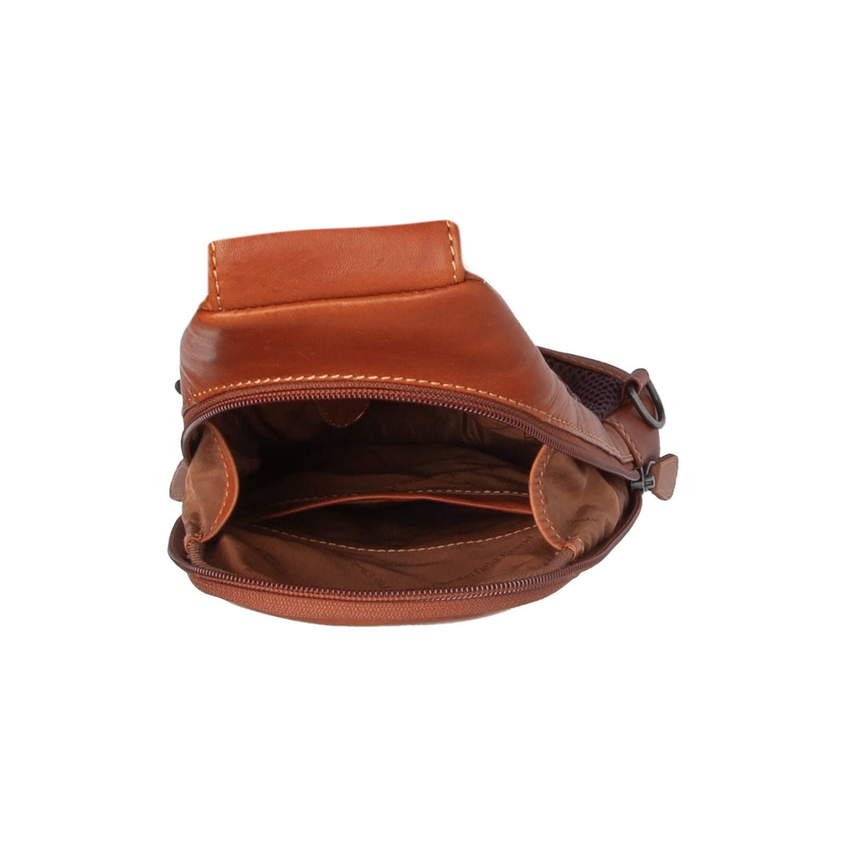 Cognac Leather Sling Bag Bowey نسائي, detail view 4