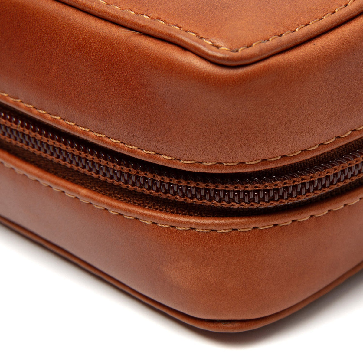 Cognac Leather Tech-Organizer Ardan نسائي, detail view 3