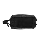 Vince Full-Grain Leather Toiletry Bag نسائي - Lateral Side Profile View Showing Sleeve Cut &amp; Athletic Taper Fit