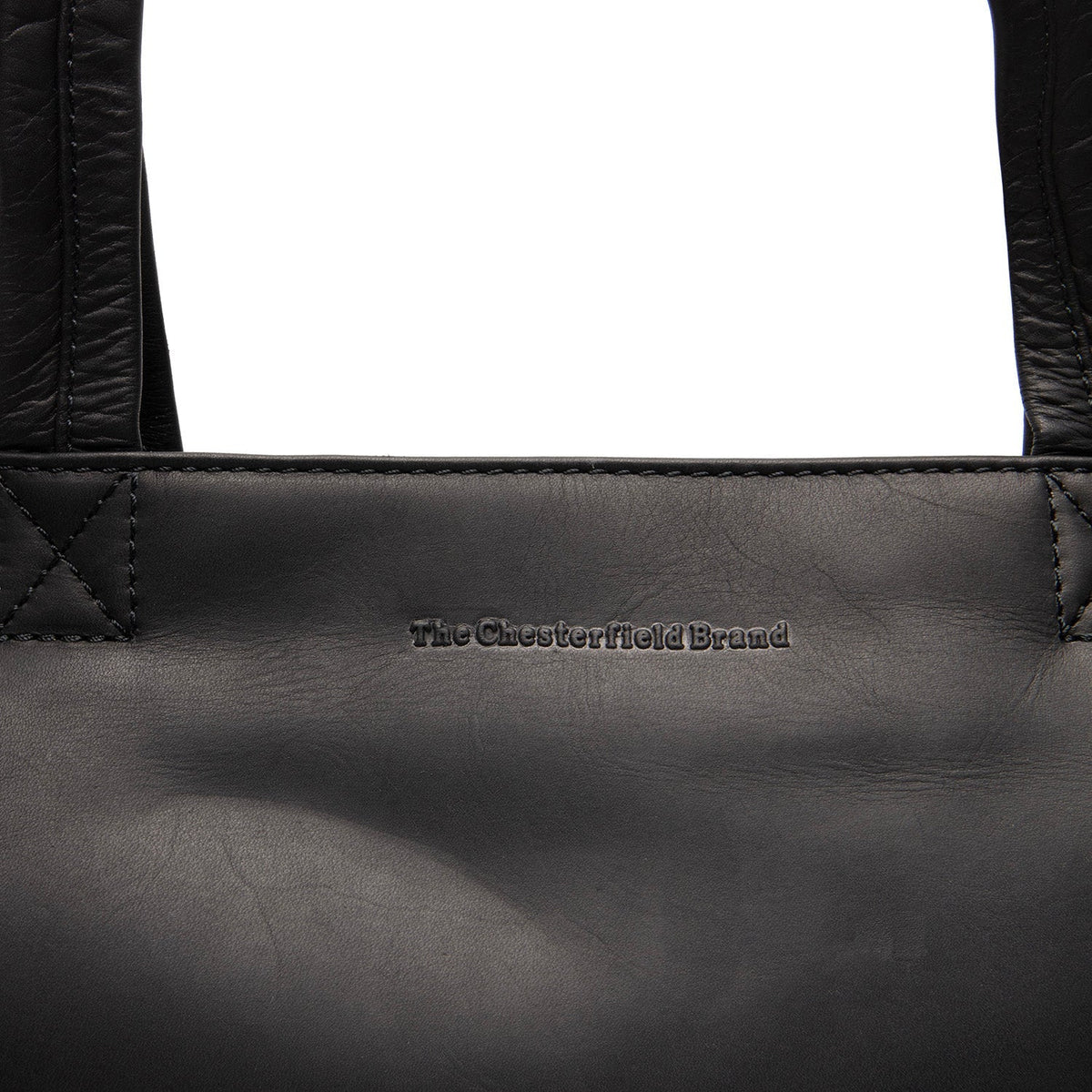 
Classic 100% Full-Grain leather Bag - عرض خلفي يوضح أحزمة الجلد المقواة والخياطة المتقنة