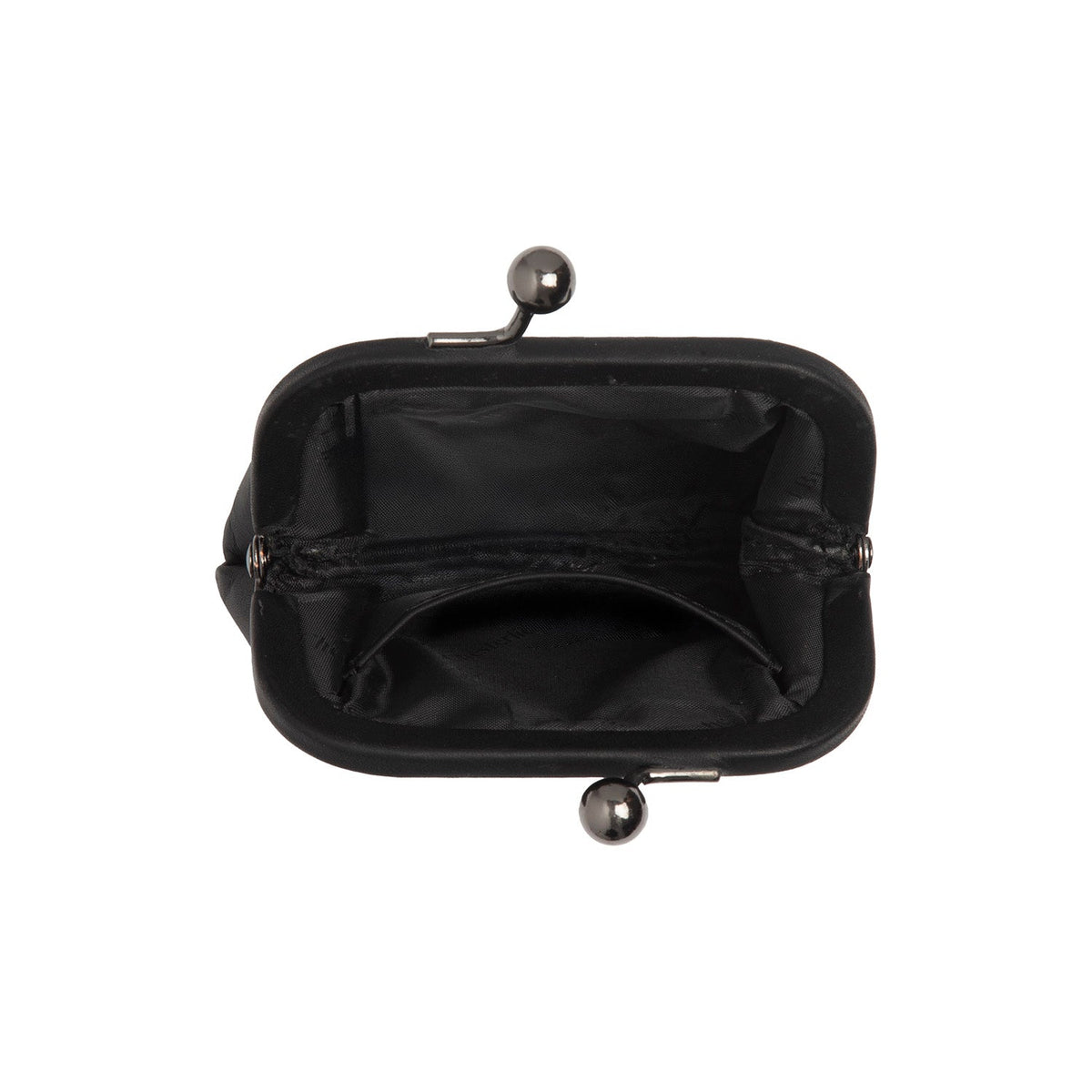 Calvia Full-Grain Leather Wallet نسائي - Structured Side Profile Showing Gusset Depth &amp; Expansion Capacity
