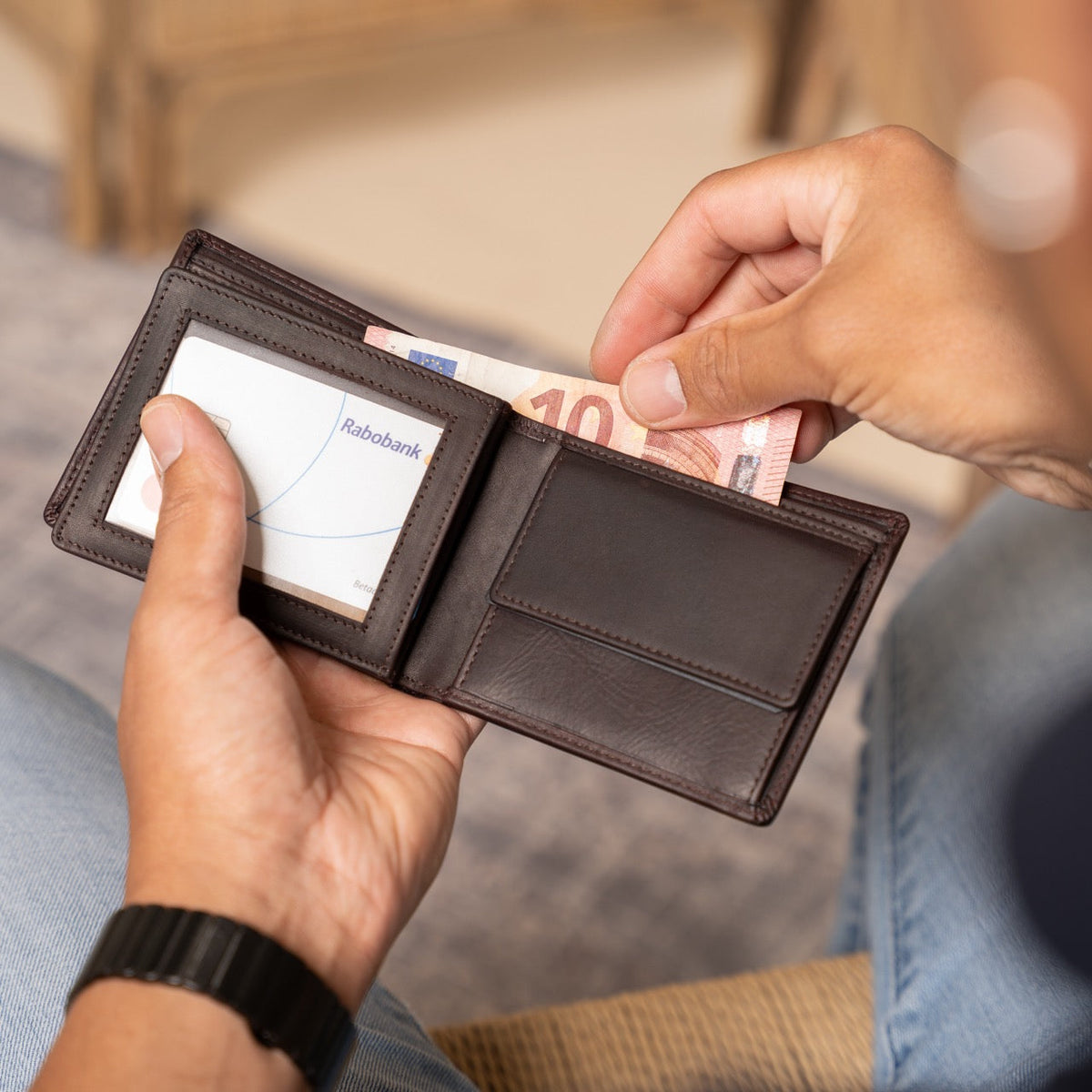 Ralph Full-Grain Leather Wallet رجالي – alternate product view 3