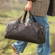 Rivaro جلد طبيعي فل جرين Weekender Bag – alternate product view 2