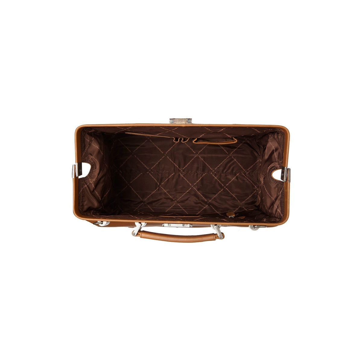 Solid Antique Brass Hardware &amp; Heavy-Duty Dual Zipper Detail on Texel Full-Grain Leather Weekender Bag نسائي
