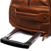 Cognac Leather Weekender Trolley Jayven نسائي, detail view 1