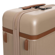 Tailored Rib Cuffs &amp; Hem Craftsmanship Construction Detail on Medium Suitcase Zuna نسائي