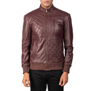Moda جاكيت بومبر جلد رجالي – alternate product view 3