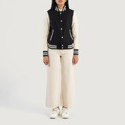 Savant Varsity جاكيت جلد نسائي – alternate product view 3
