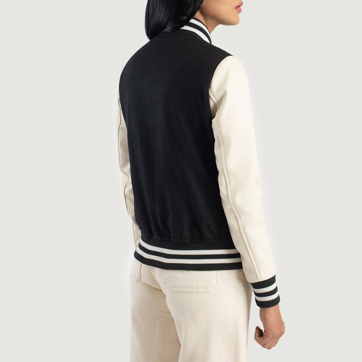 Savant Varsity جاكيت جلد نسائي – alternate product view 5